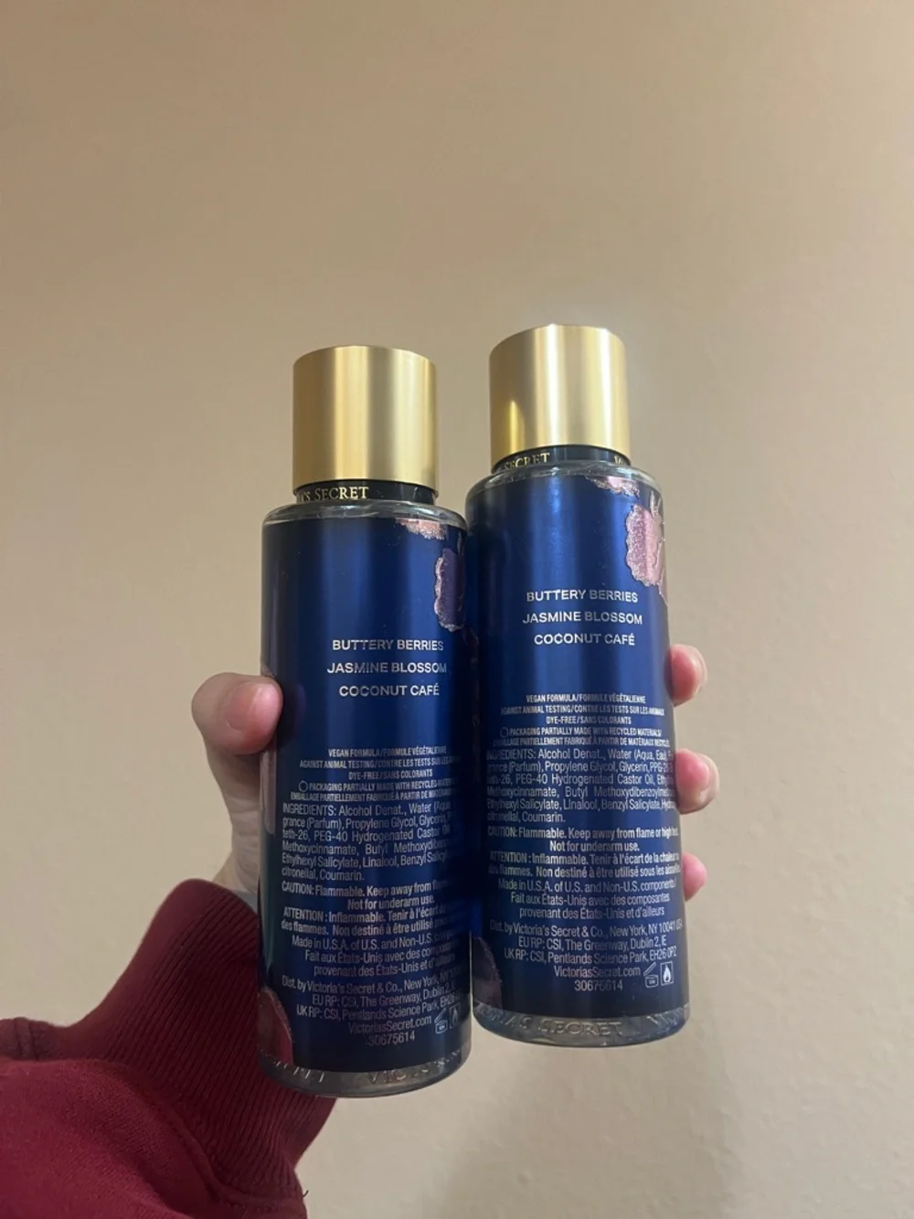 2X VICTORIA'S SECRET VELVET BERRY CRÈME MIST 8.4 OZ